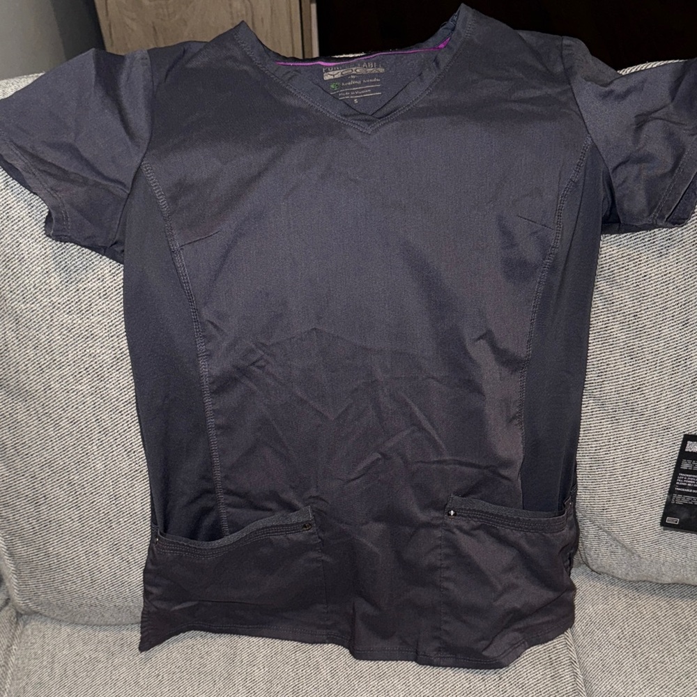 Women's Purple Yoga Scrub Top
